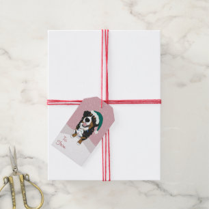 Christmas Holiday Bernese Mountain Dog Gift Tags