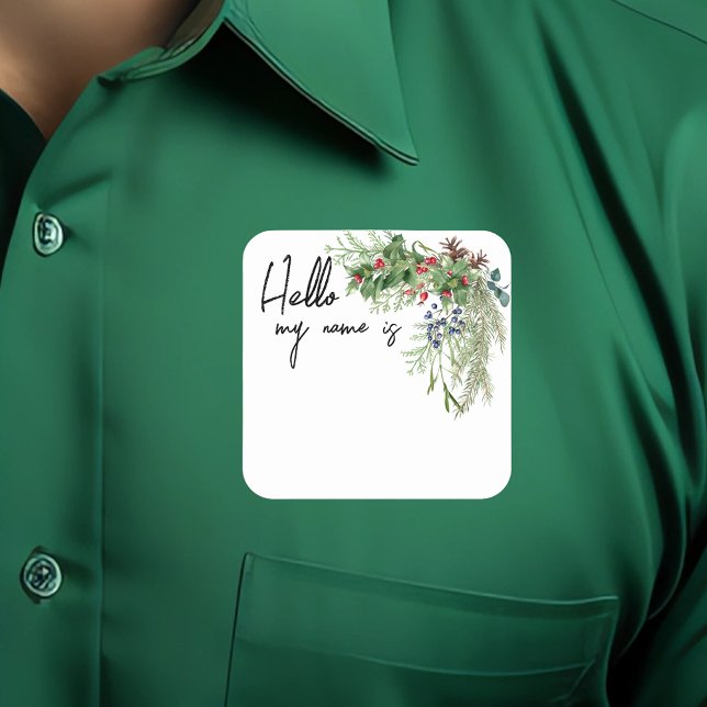 Christmas Holiday Bouquet Name Tag Party  (Creator Uploaded)