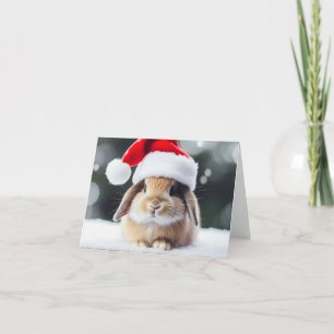 Christmas Holiday Bunny Card