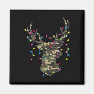 Christmas Holiday Camo Hunting Reindeer Deer Xmas Magnet