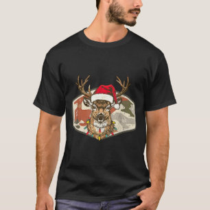 Christmas Holiday Camo Hunting Reindeer Deer Xmas  T-Shirt