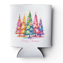 Christmas Holiday Can Cooler