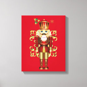 Christmas Holiday Canvas Art-Nutcracker Print