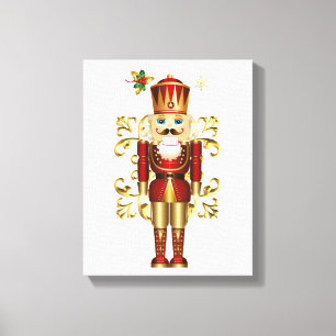 Christmas Holiday Canvas Art-Nutcracker Print