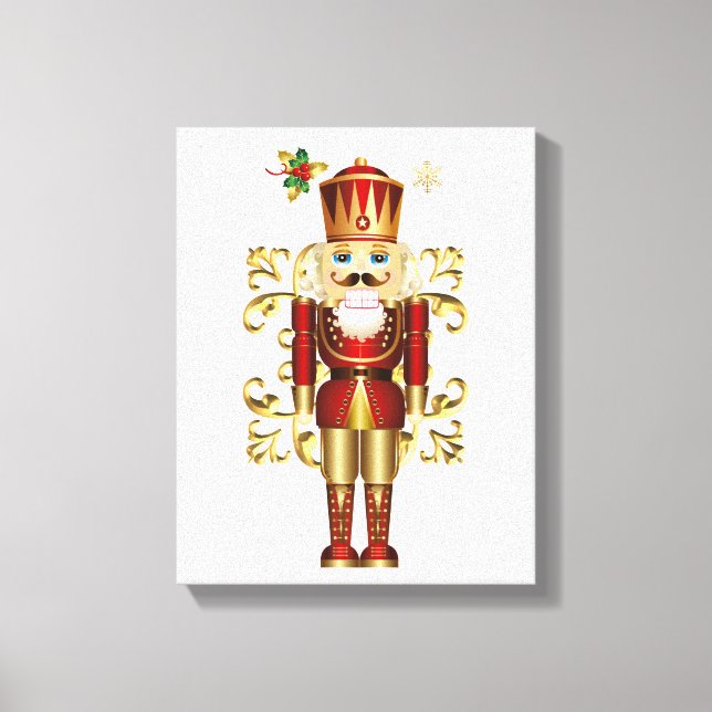 Christmas Holiday Canvas Art-Nutcracker Print (Front)