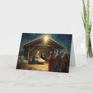 Christmas Holiday Card Baby Jesus Series #4