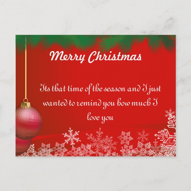 Christmas holiday cards for family and friends (Front)