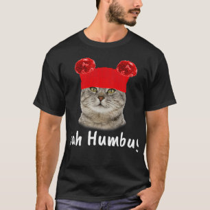 Christmas Holiday Cat Bah Humbug T-Shirt