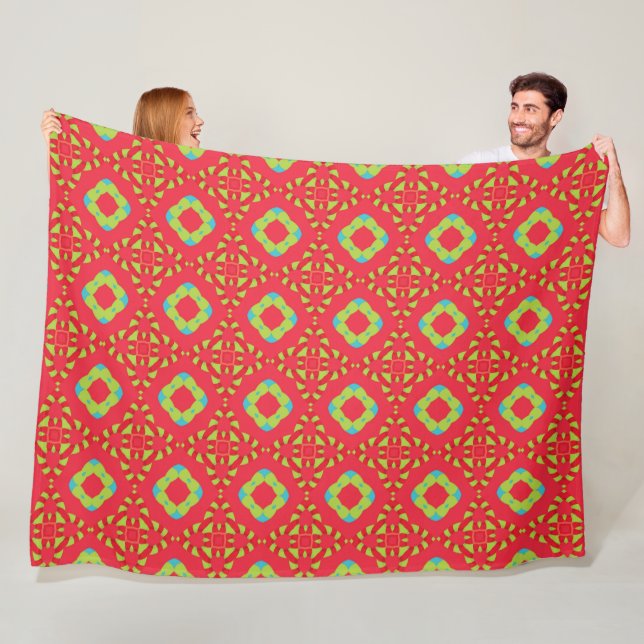 Christmas Holiday Charm Pattern 01 -  Fleece Blanket (In Situ)