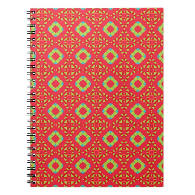 Christmas Holiday Charm Pattern 01 -  Notebook (Front)