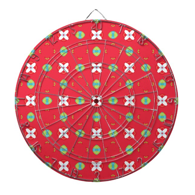 Christmas Holiday Charm Pattern 02 -  Dartboard (Front)