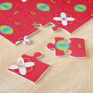 Christmas Holiday Charm Pattern 02 - Jigsaw Puzzle