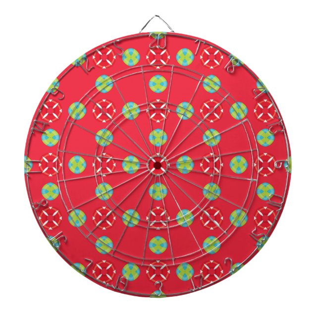 Christmas Holiday Charm Pattern 03 -  Dartboard (Front)