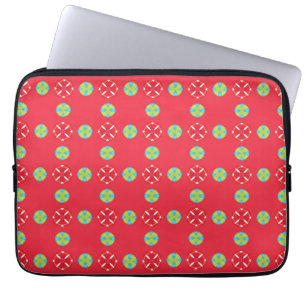 Christmas Holiday Charm Pattern 03 - Laptop Sleeve