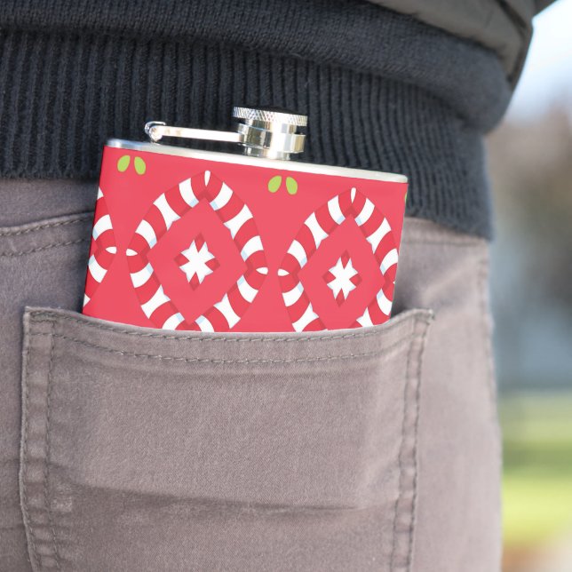 Christmas Holiday Charm Pattern 04 -  Hip Flask (In Situ)