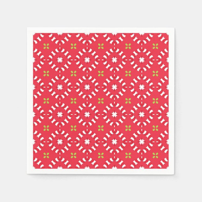 Christmas Holiday Charm Pattern 04 -  Napkin (Front)