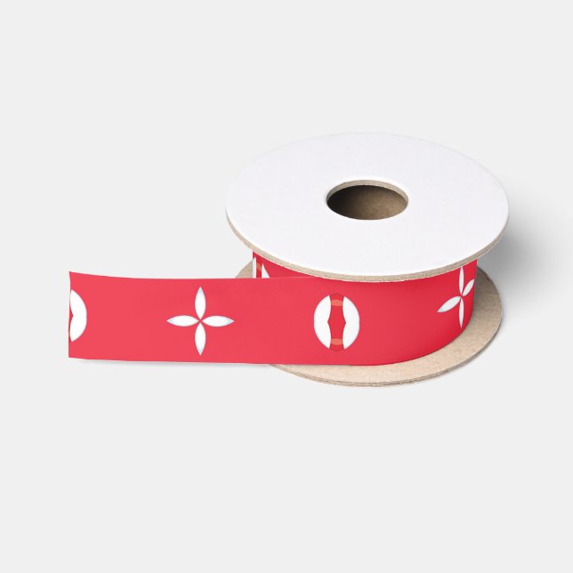 Christmas Holiday Charm Pattern 09 -  Satin Ribbon (Spool)