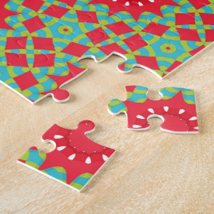 Christmas Holiday Charm Pattern Jigsaw Puzzle