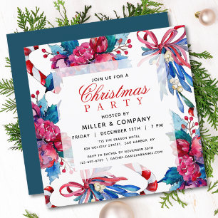 Christmas Holiday Chic Corporate Christmas Party Invitation