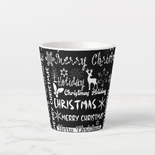 Christmas holiday, Christmas pattern Latte Mug
