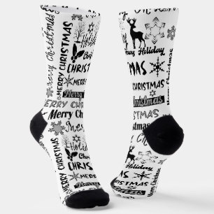 Christmas holiday, Christmas pattern Socks