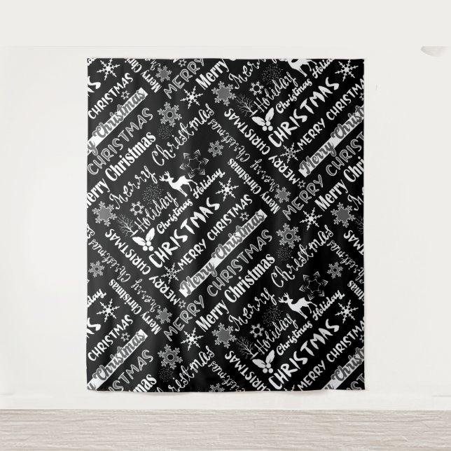 Christmas holiday, Christmas pattern  Tapestry (Front)