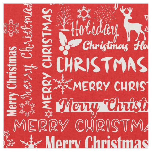 Christmas holiday, Christmas pattern, winter Fabric (Close Up)