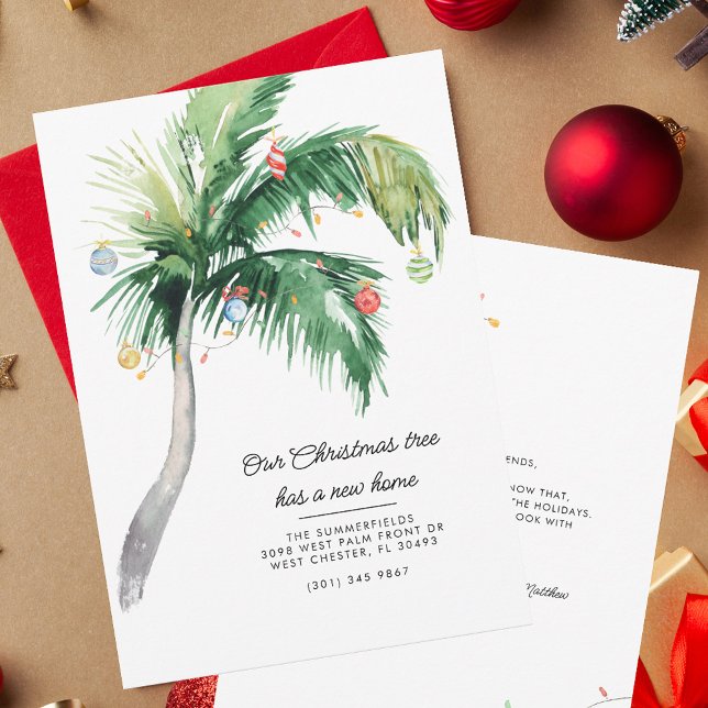 Christmas Holiday Coastal Moving Palm Tree Announcement (Christmas Coastal Palm Tree Script Moving Announcement)