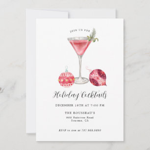Christmas Holiday Cocktail Party Invitation