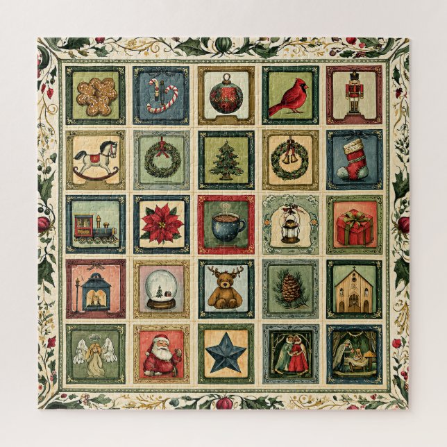 Christmas Holiday Collage Jigsaw Puzzle (Vertical)