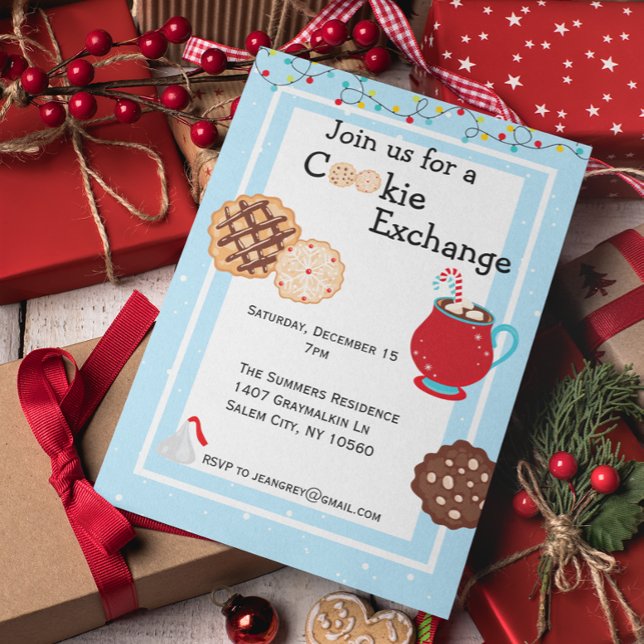 Christmas Holiday Cookie Exchange Invitation (Creator Uploaded)