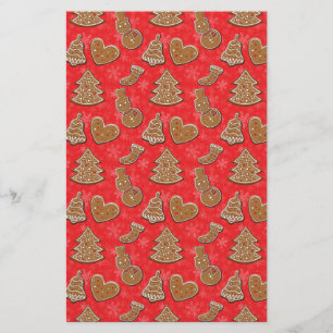 Christmas Holiday Cookie Stationery