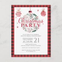 Christmas Holiday Country Lumberjack Buffalo Party
