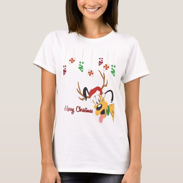 Christmas Holiday Cute Candy Peppermint T-Shirt (Front)