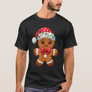 Christmas Holiday Cute Gingerbread Man Baking Love T-Shirt