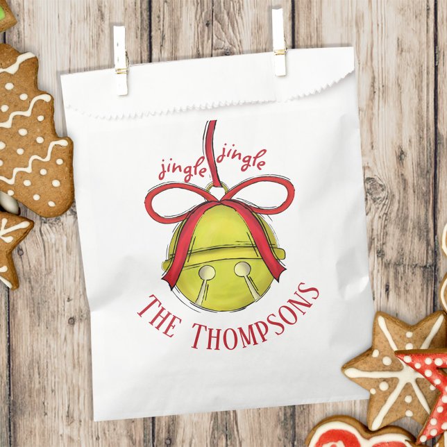 Christmas Holiday Cute Whimsical Jingle Bells Favour Bags (Creator Uploaded)