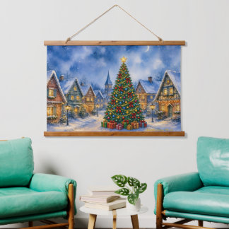 Christmas Holiday Decor Hanging Tapestry