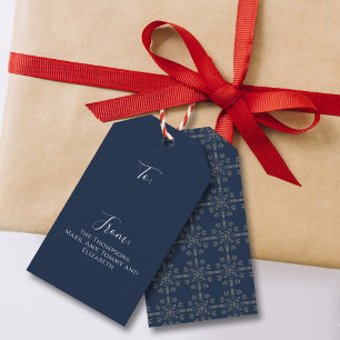 Christmas Holiday Elegant Peace Joy Love Simple Gift Tags