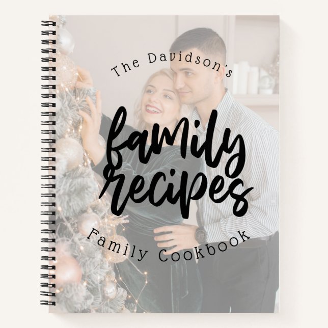 Christmas holiday family recipe cook book (Front)