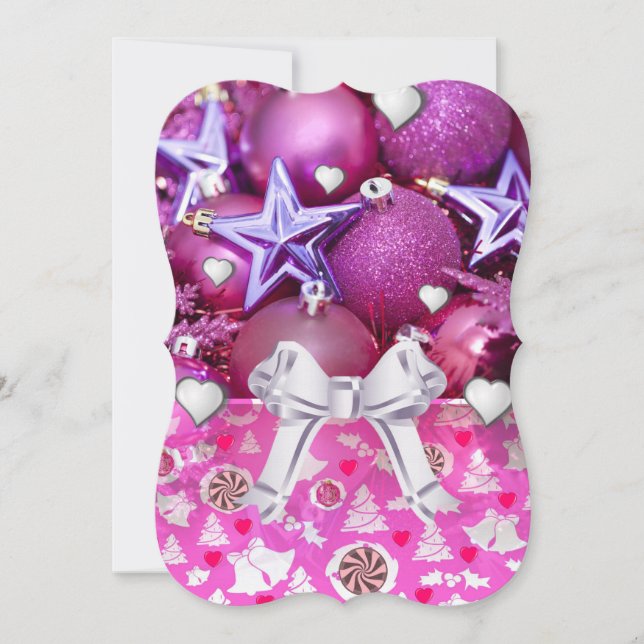 Christmas Holiday Flat Greeting Card (Front)