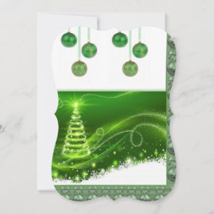 Christmas Holiday Flat Greeting Card