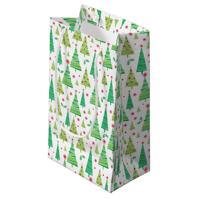 Christmas Holiday Gift Bag (Front Angled)