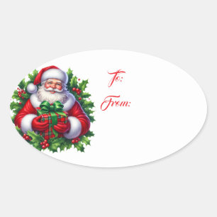 Christmas Holiday Gift Tag Sticker