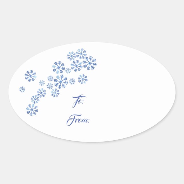 Christmas Holiday Gift Tag Sticker (Front)