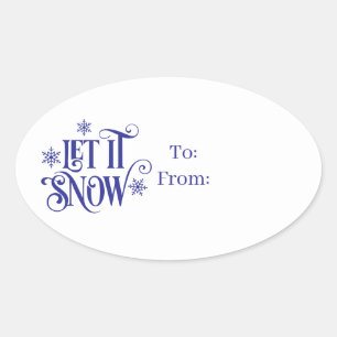 Christmas Holiday Gift Tag Sticker