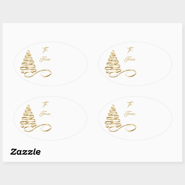 Christmas Holiday Gift Tag Sticker (Sheet)