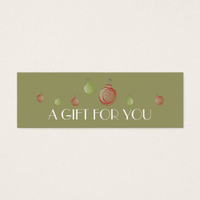 Christmas | Holiday Gift Tags (Front)