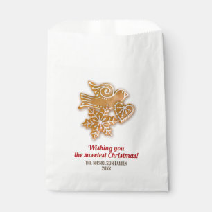 Christmas Holiday Gingerbread Cookie Exchange Favour Bags