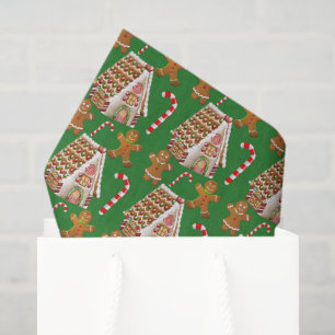Christmas Holiday gingerbread pattern Tissue Paper