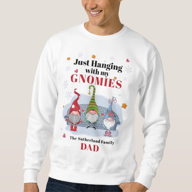 Christmas Holiday Gnomes Family Matching Sweatshirt (Front)